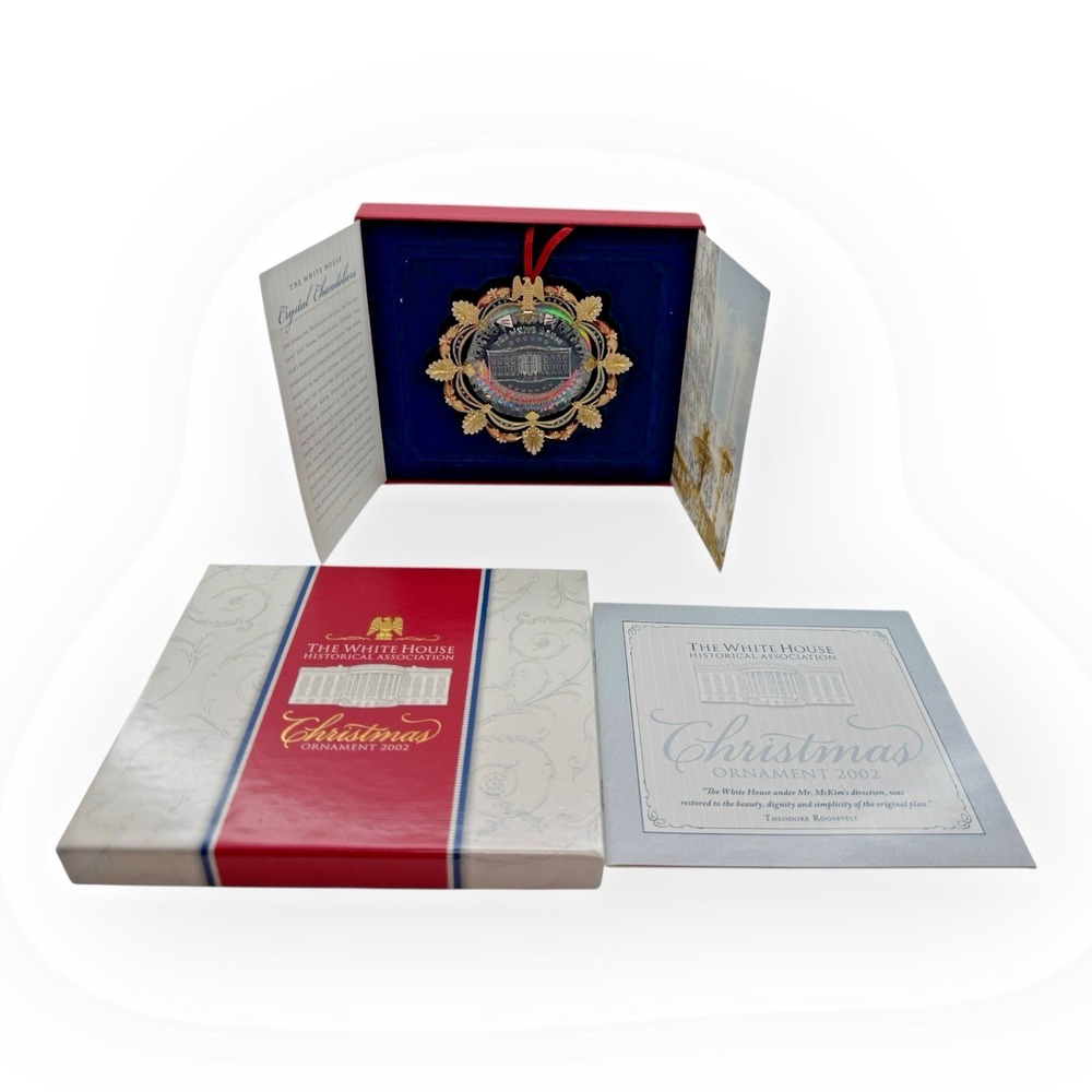 2002 White House Historical Association Christmas Ornament Annual Chandelier‎